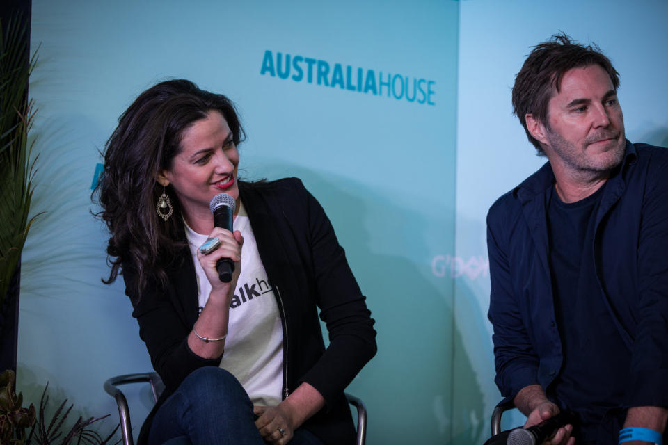 Image of corporate coach, pay rise expert and PepTalkHer founder Meggie Palmer at Australia House