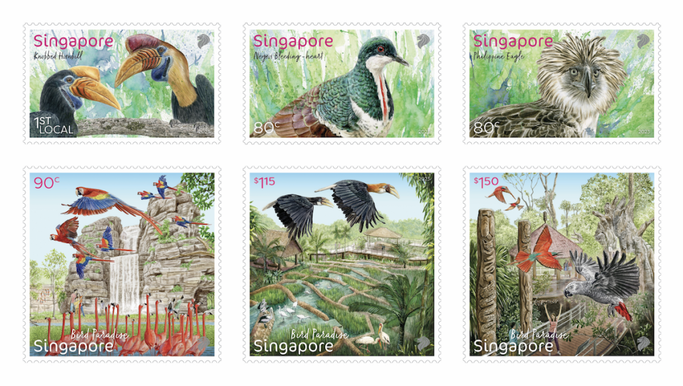 Bird Paradise stamp set (Photo: Mandai Wildlife Group)