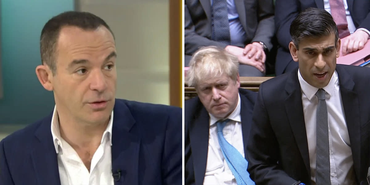  Martin Lewis has welcomed changes to tax announced by Rishi Sunak. (GMB/Parliament)