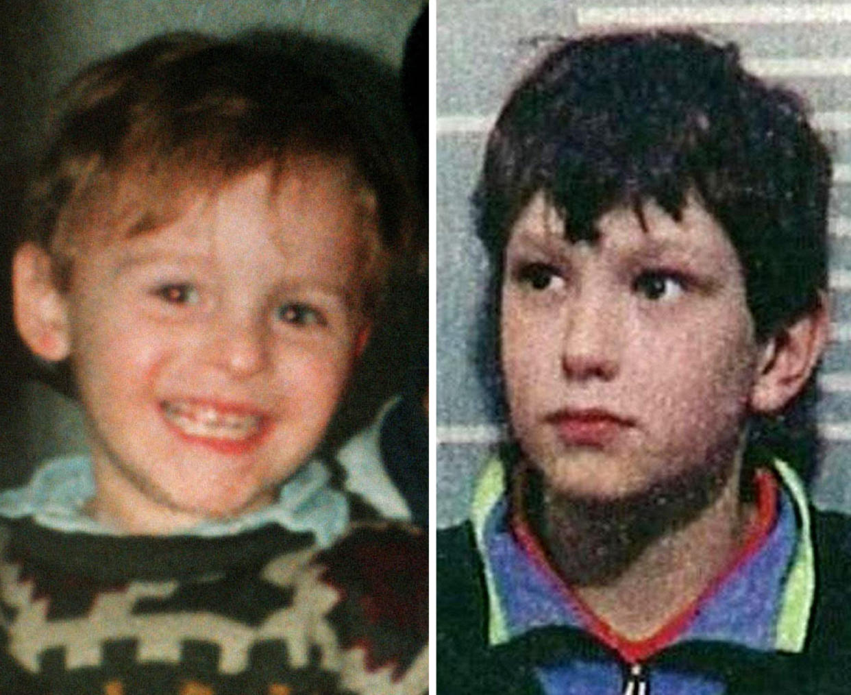 James Bulger (left) and one of his murderers Jon Venables. (PA)