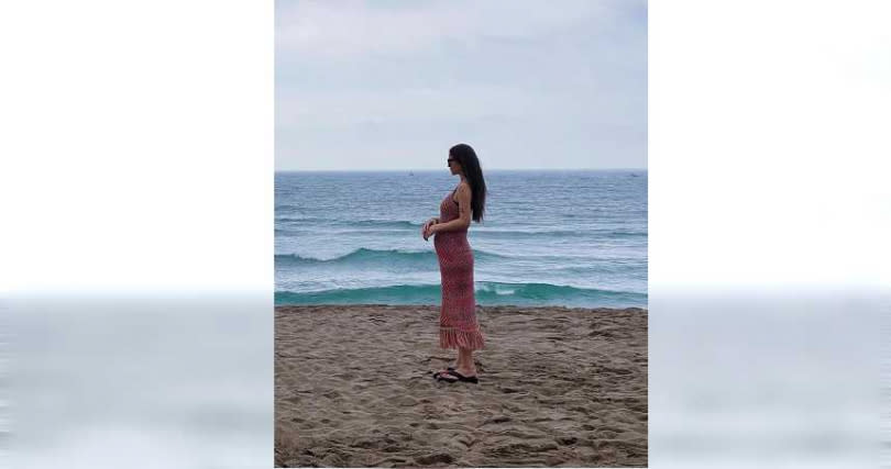 林珈安已懷孕5個月，身材還是十分苗條。