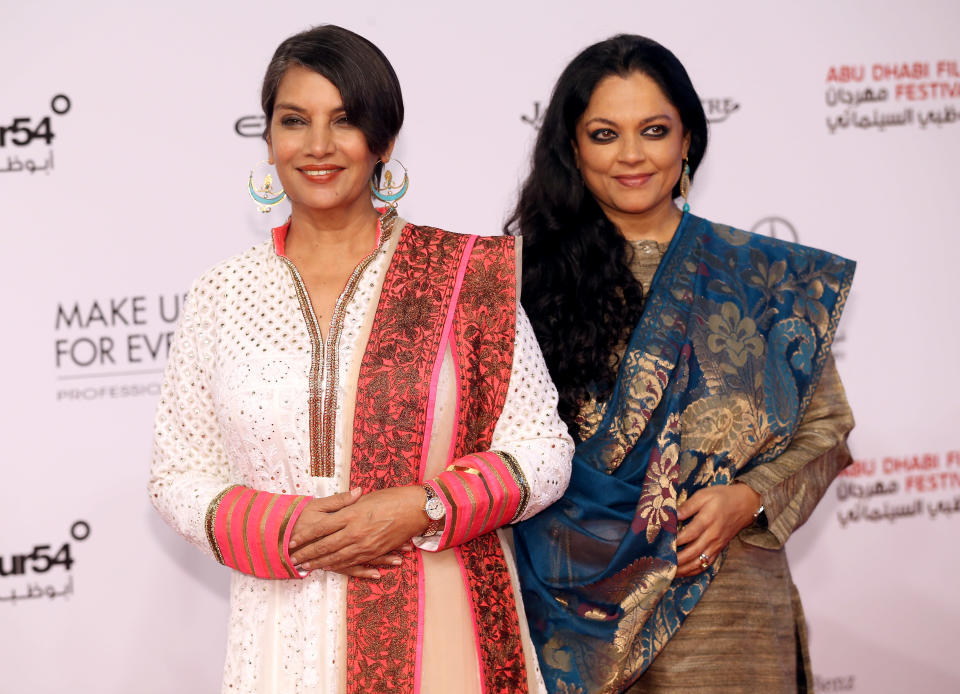 ABU DHABI, UNITED ARAB EMIRATES - OCTOBER 11: Shabana Azmi attends day one of the Abu Dhabi Film Festival 2012 at Emirates Palace on October 11, 2012 in Abu Dhabi, United Arab Emirates. (Photo by Chris Jackson/Getty Images for Jaeger-LeCoultre)