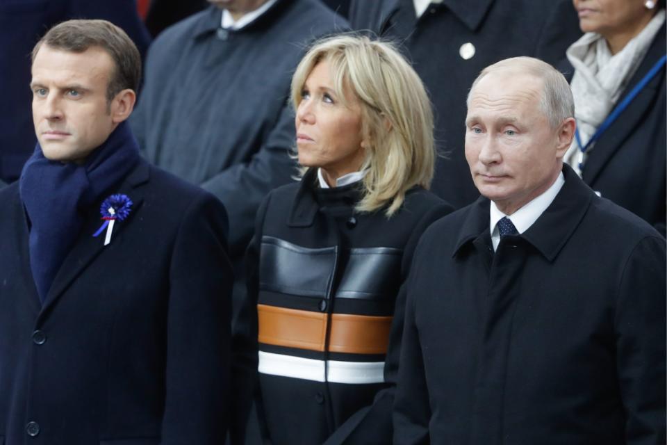 <p>From double-breasted coats to jeans and sneakers, First Lady Brigitte Macron (née Trogneux) proves she's France's latest style icon.</p>