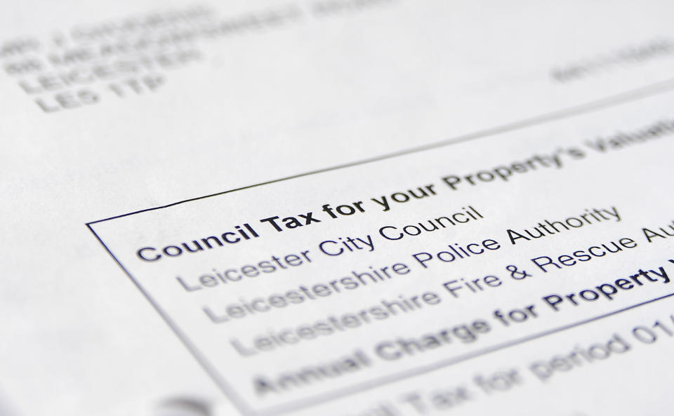 Millions of households across England will get a nasty shock when their council tax bill arrives in April (PA)