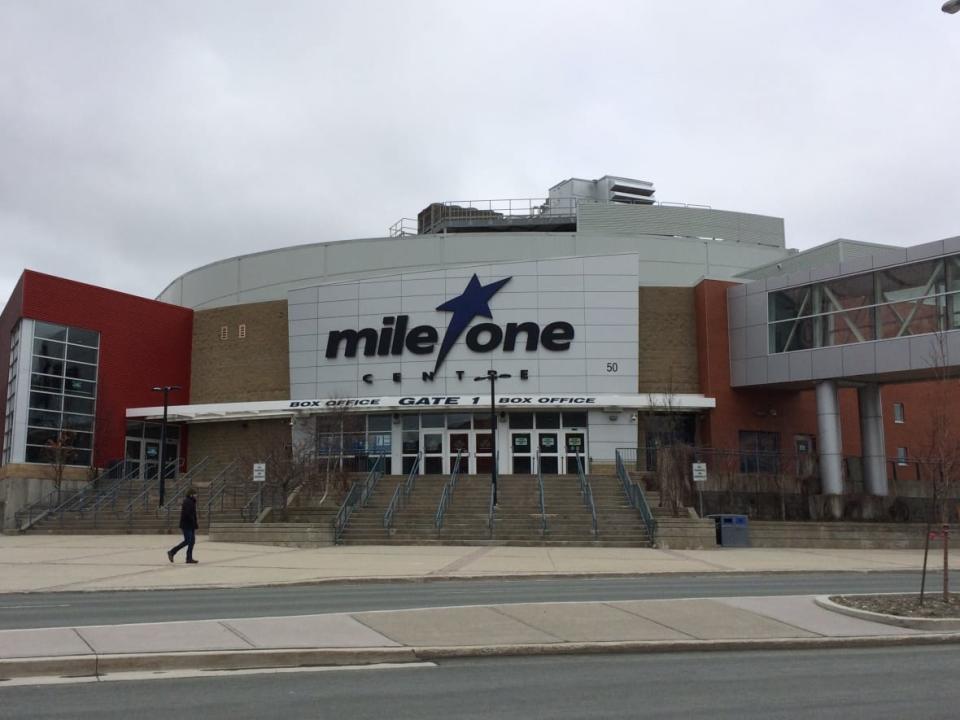 Mile One Centre in downtown St. John's will soon be known as Mary Brown's Centre, after a deal was reached between the city and the fried chicken chain. (Jen White/CBC - image credit)