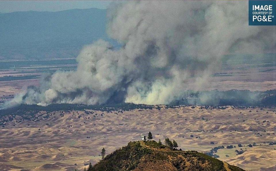 The Rancho Fire in Rancho Tehama had grown to 700 acres and was 20% contained late Monday night. Cal Fire said 10 structures had been destroyed with four structures damaged.