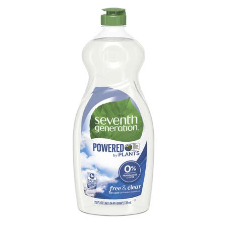 6) Seventh Generation Free & Clear Dish Liquid Soap