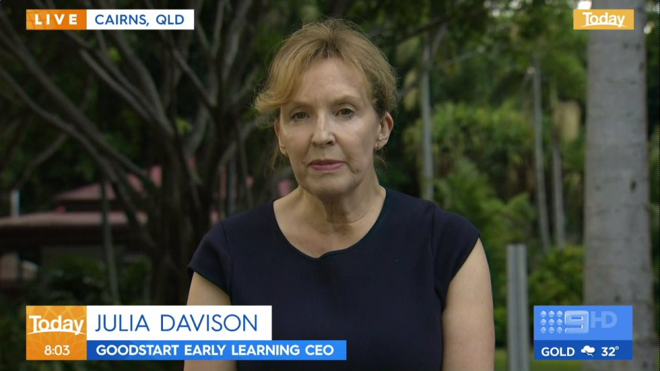 Ms Davison said her organisation has been left "devastated" by the child's death. Source: Today