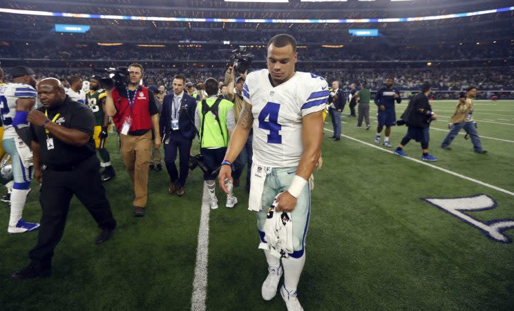 Dak Prescott had a strong rookie season for the Cowboys. (AP)