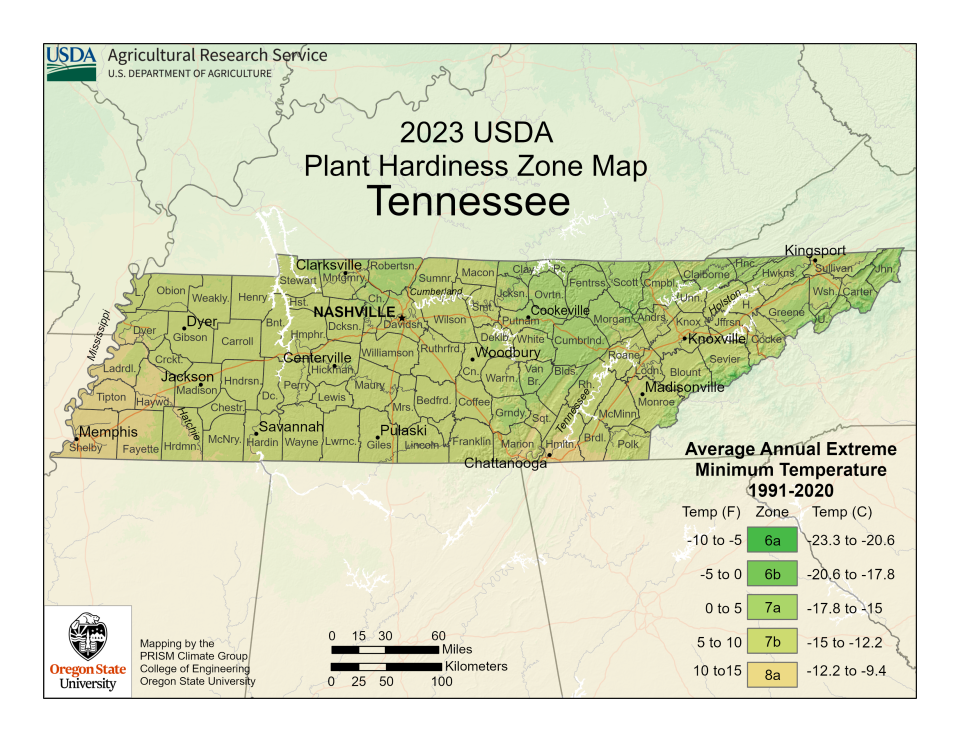 2023 USDA Plant Hardiness Zone Map