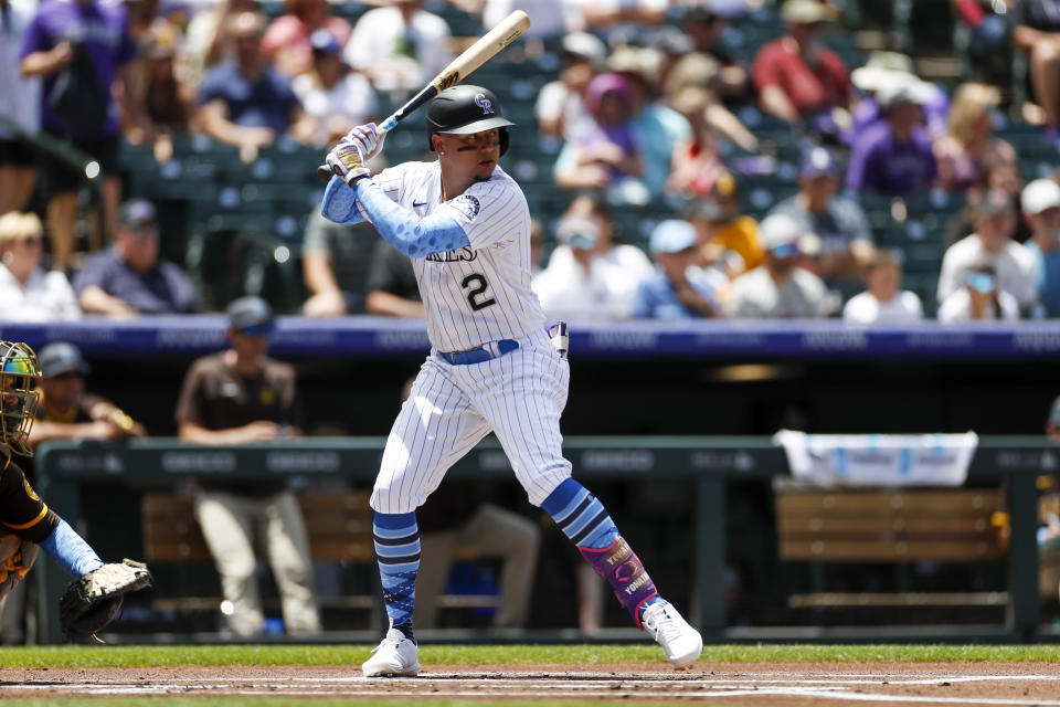 Yonathan Daza is worth a look in fantasy baseball leagues with the Rockies in Colorado this week. (Photo by Brandon Sloter/Icon Sportswire via Getty Images)