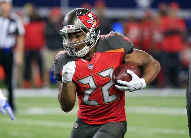 Buccaneers running back Doug Martin reported to the team’s offseason workouts Monday. (AP)