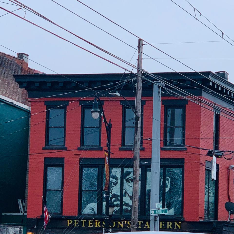 Artist Ryan Warner, Oxford, painted a mural of Dr. Martin Luther King, Jr. on the second floor of Peterson's Tavern in downtown Binghamton to celebrate Black History Month.