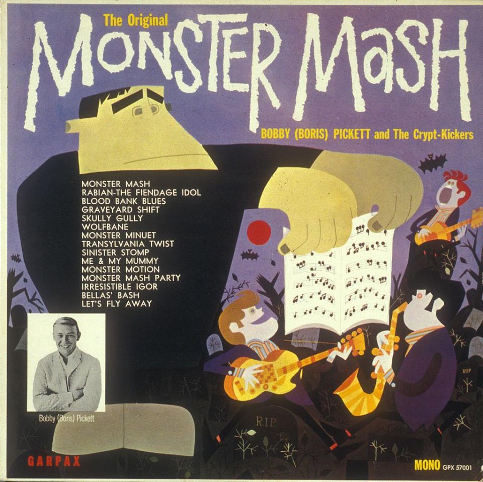 <p>Halloween's equivalent of "Jingle Bells," the catchy song "Monster Mash," by Bobby Pickett and the Crypt-Keepers, was released two weeks before Halloween in 1962 and quickly jumped to #1 on the Billboard chart.</p>