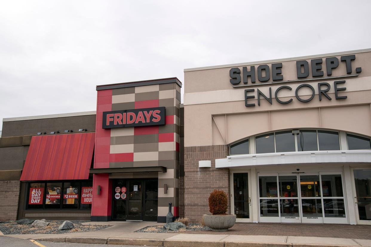 The TGI Fridays at the Solomon Pond Mall on the Marlborough/Berlin line has closed, Jan. 3, 2024.