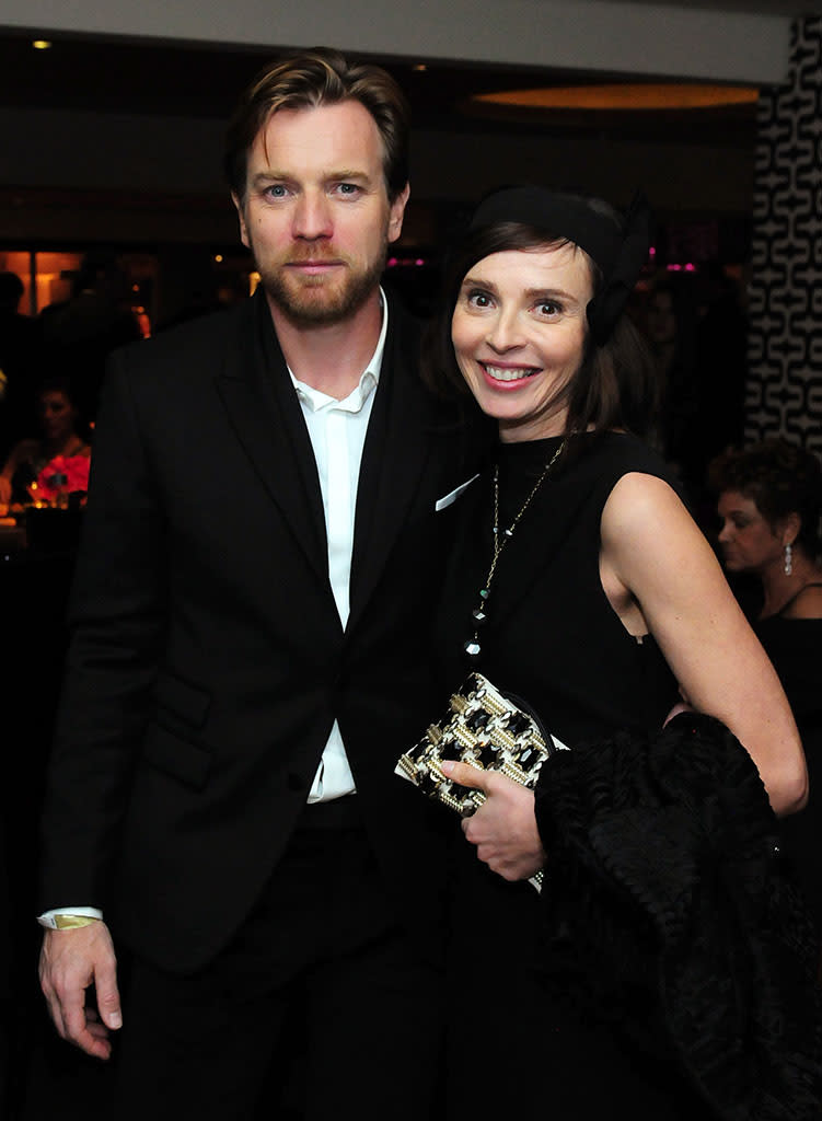 Ewan McGregor and Eve Mavrakis attends HBO's Official Golden Globe Awards After Party held at Circa 55 Restaurant at The Beverly Hilton Hotel on January 13, 2013 in Beverly Hills, California.