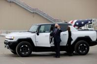 U.S. President Joe Biden tours the General Motors 'Factory ZERO' electric vehicle assembly plant in Detroit