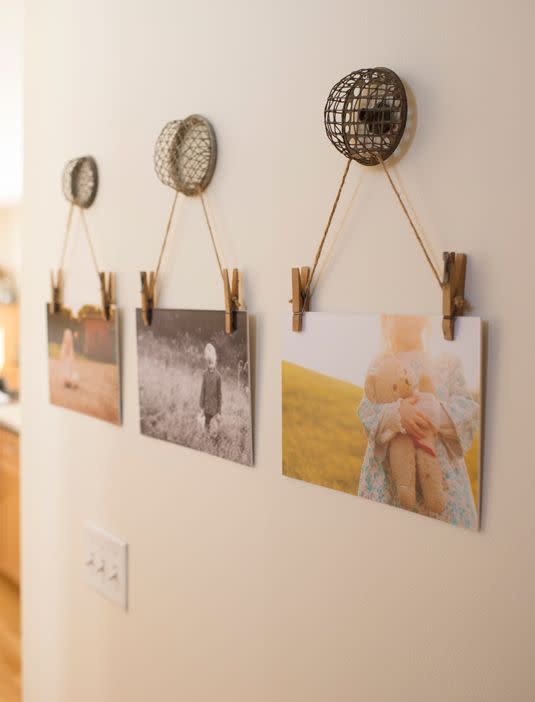 17 Totally Untraditional, Unique Ways to Hang Pictures on Your Wall