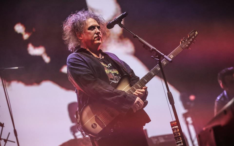 The Cure's Robert Smith on stage in Dublin - Debbie Hickey/Getty