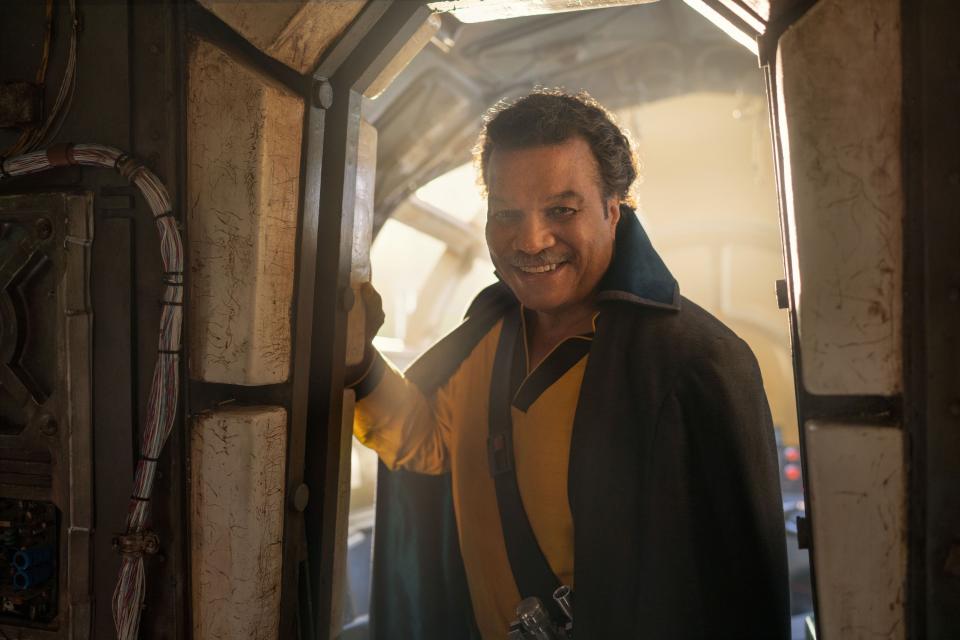 Billy Dee Williams puts the cape on for a final time as Lando Calrissian. (Photo: Lucasfilm)