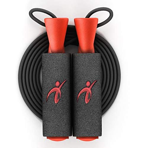 10) Adjustable Jump Rope with Carrying Pouch