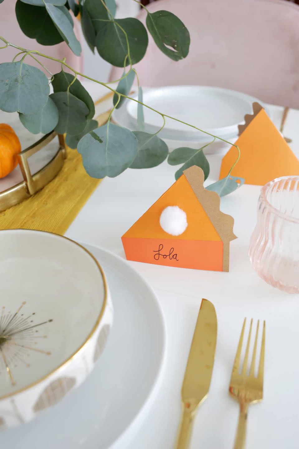 Pumpkin Pie Place Cards