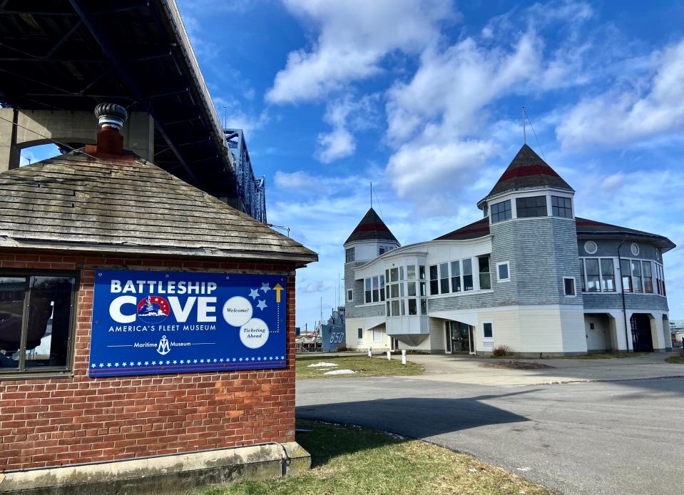 The pavilion that houses the historic Fall River Carousel sits adjacent to Battleship Cove.
