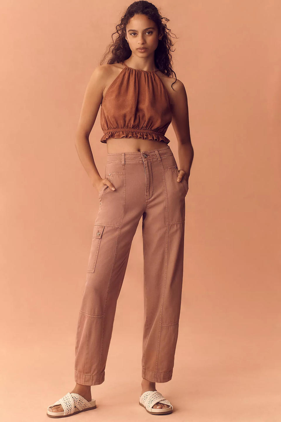 The Carson Utility Barrel Pants (Photo via Anthropologie)