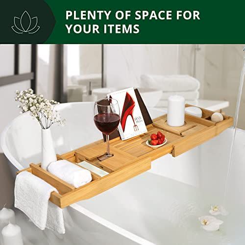 48) Luxury Bathtub Caddy Tray