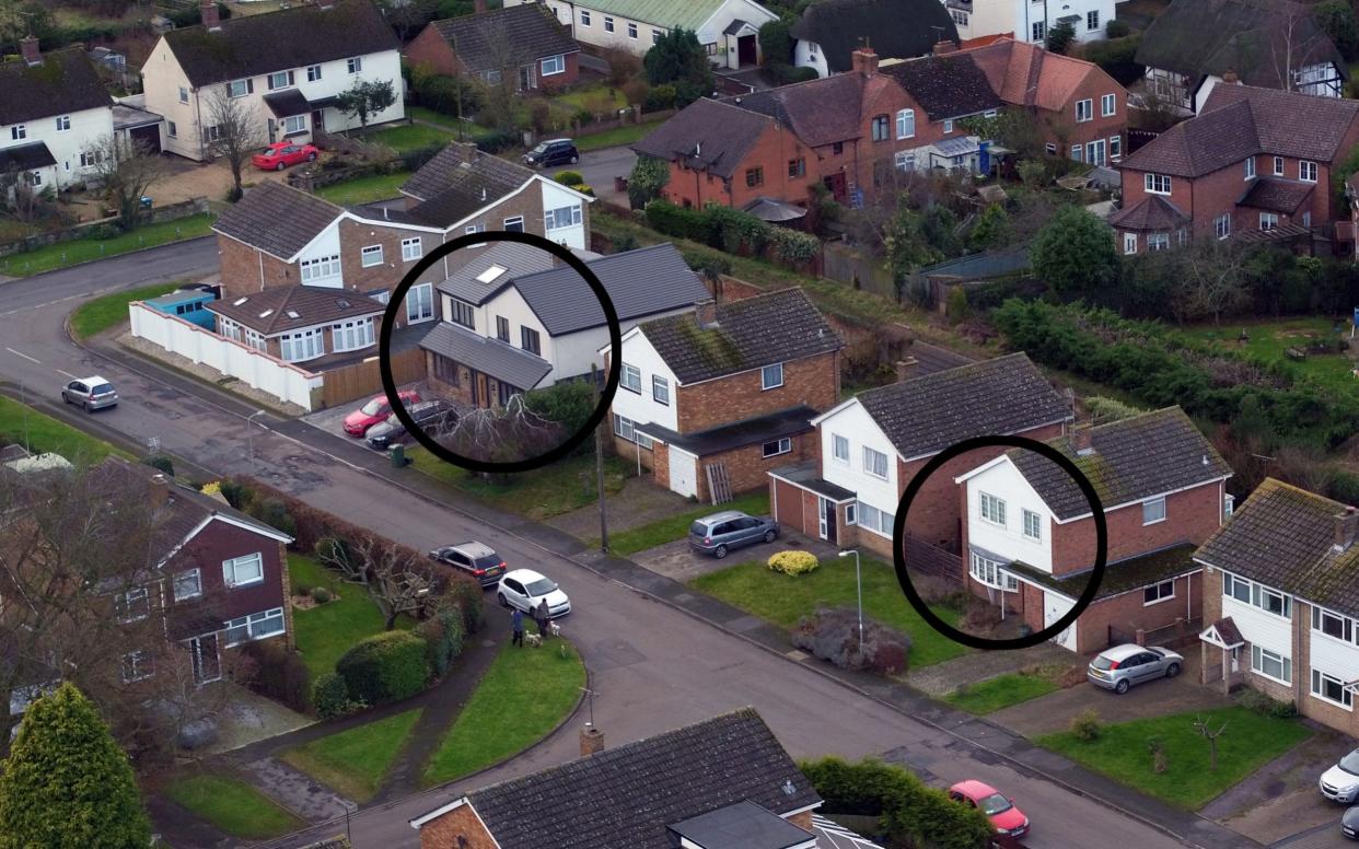 Peter Farquhar and Ann Moore-Martin lived just yards apart in Maids Moreton - PA