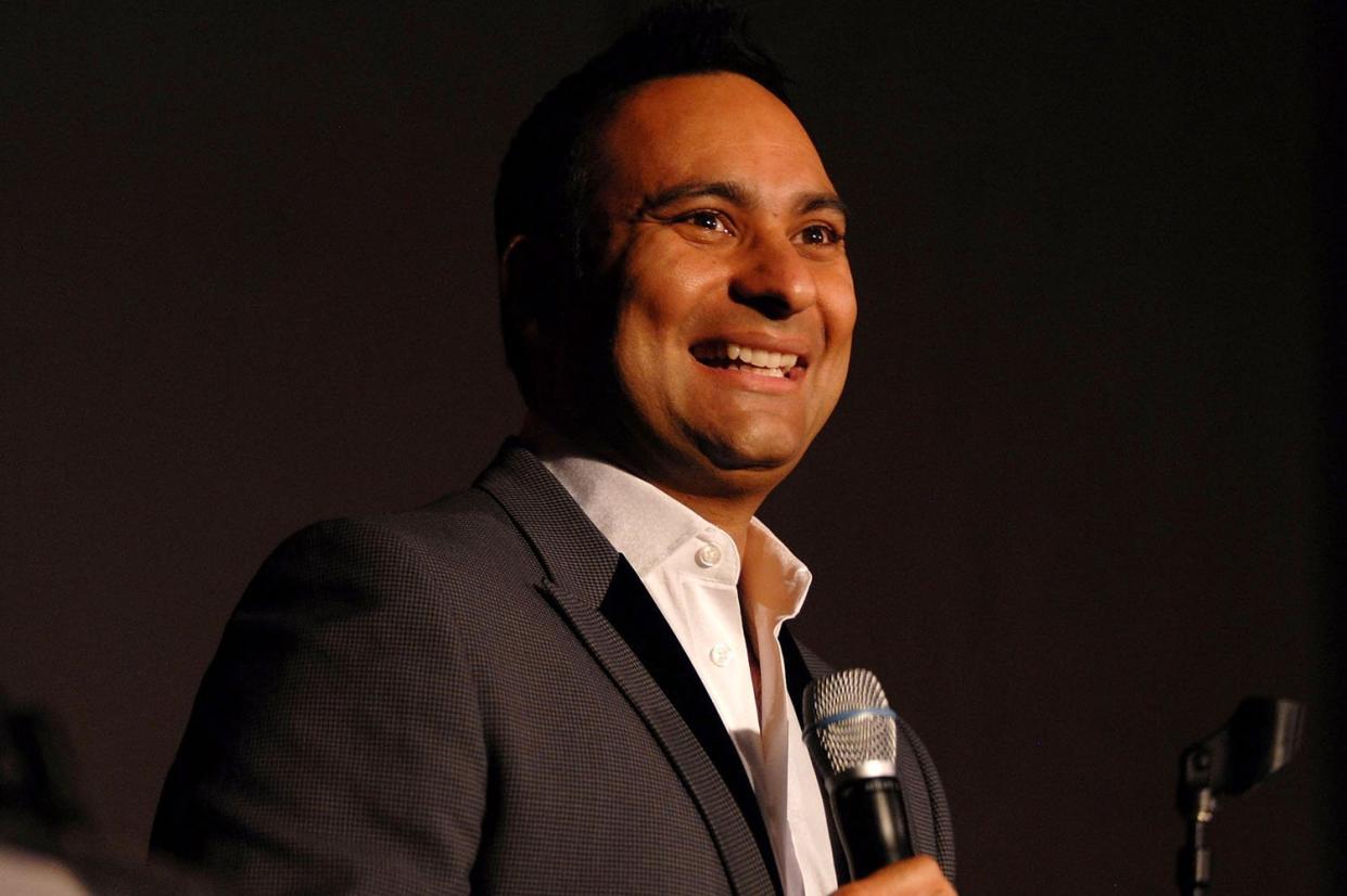 Stand-up guy: Russell Peters performs at the O2 in April: Getty Images