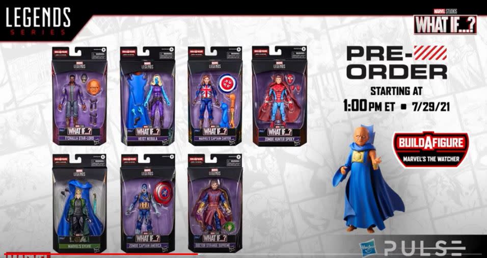 Marvel Legends What If...? wave in packaging.