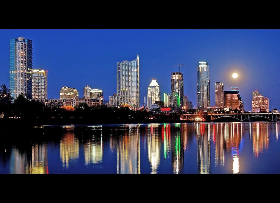 Metro area: Austin-Round Rock-San Marcos, TX<br>  495 Buddhist adherents per 100,000 persons. <br>  Credit: Wikimedia Commons. Original photo <a href="http://upload.wikimedia.org/wikipedia/commons/0/06/AustinSkylineLouNeffPoint-2010-03-29-b.JPG" target="_hplink">here</a>. 