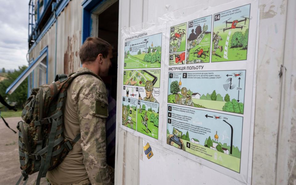 Ukraine Kyiv drone academy - Paul Grover for The Telegraph