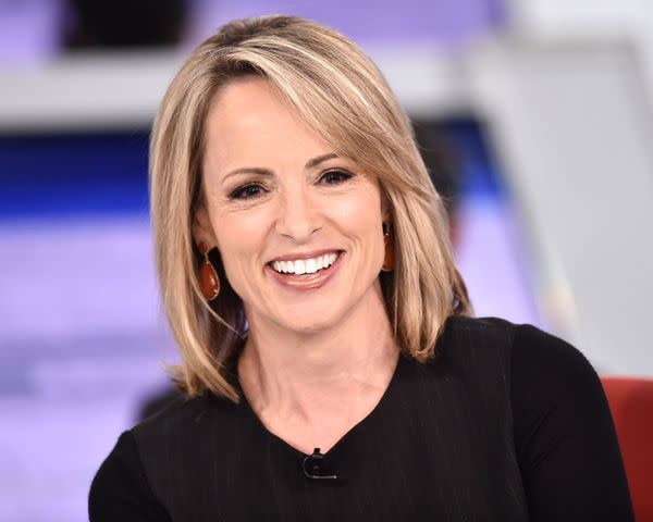 <p>Steven Ferdman/Getty</p> Jane Skinner at Fox News Channel Studios in 2019.