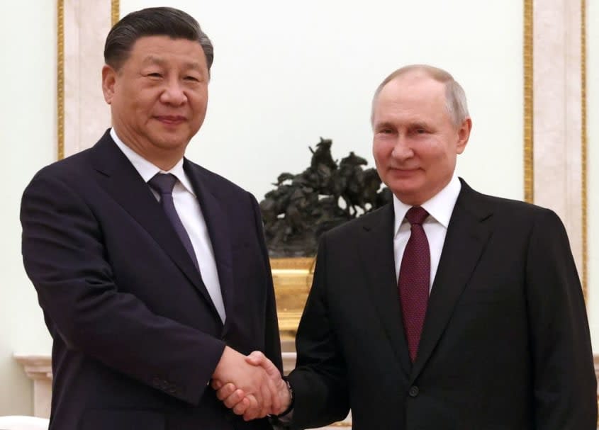 China's Xi Jinping and Russia's Vladimir Putin