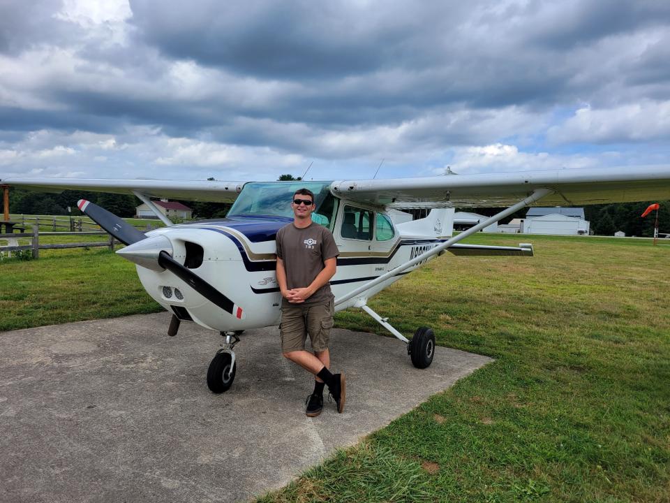 Navy JROTC cadet Michael “Freddy” Ecker, 18, of Dover, wants to become a Navy Blue Angels fighter pilot. He now is studying aerospace engineering on a full four-year, Navy ROTC scholarship.