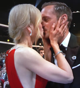 From left: Nicole Kidman and Alexander Skarsgård at the Emmys