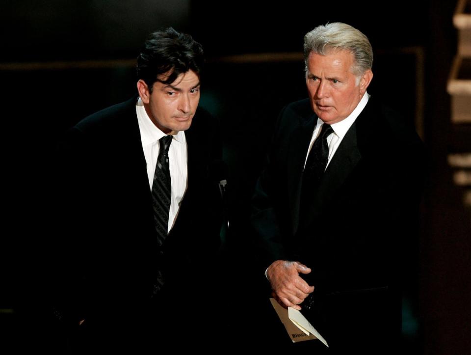 Charlie Sheen and Martin Sheen (Getty Images)