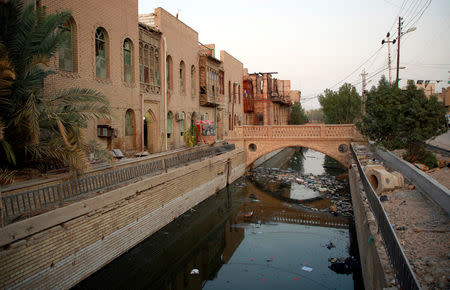 Al-Ashar River, is seen filled with sewage and trash, runs through in the old city of Basra, Iraq September 11, 2018. REUTERS/Alaa al-Marjani/Files