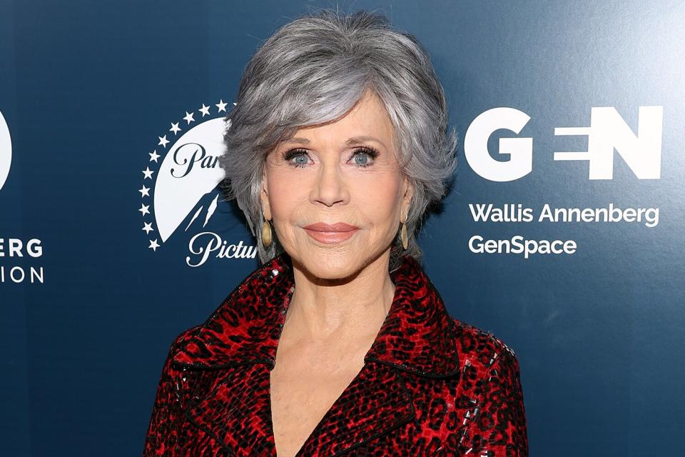 Jane Fonda attends a Luncheon & Panel in support of Paramount Pictures’ “80 For Brady”