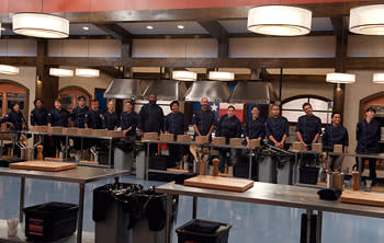 A very sweet 16: The contenders line up on "Top Chef: Texas" (Virginia Sherwood/Bravo)