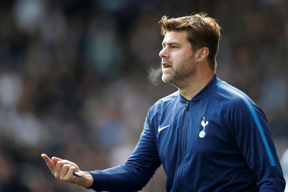 <p>Soccer Football – Premier League – Huddersfield Town vs Tottenham Hotspur – John Smith’s Stadium, Huddersfield, Britain – September 30, 2017 Tottenham manager Mauricio Pochettino Action Images via Reuters/Carl Recine EDITORIAL USE ONLY. No use with unauthorized audio, video, data, fixture lists, club/league logos or “live” services. Online in-match use limited to 75 images, no video emulation. No use in betting, games or single club/league/player publications. Please contact your account representative for further details. </p>