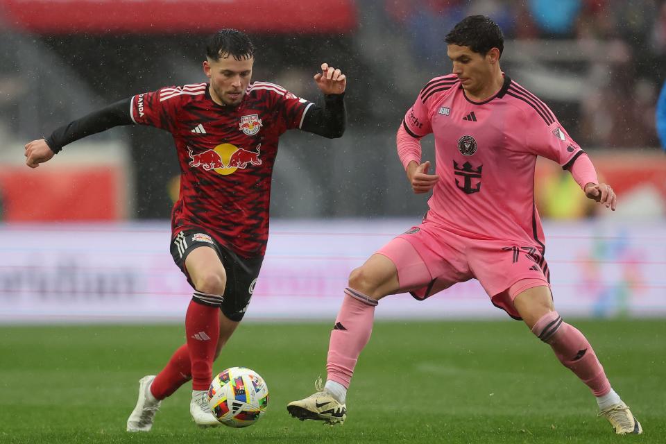 The New York Red Bulls' Lewis Morgan (left) has been among the league's most prolific goal-scorers so far this season.