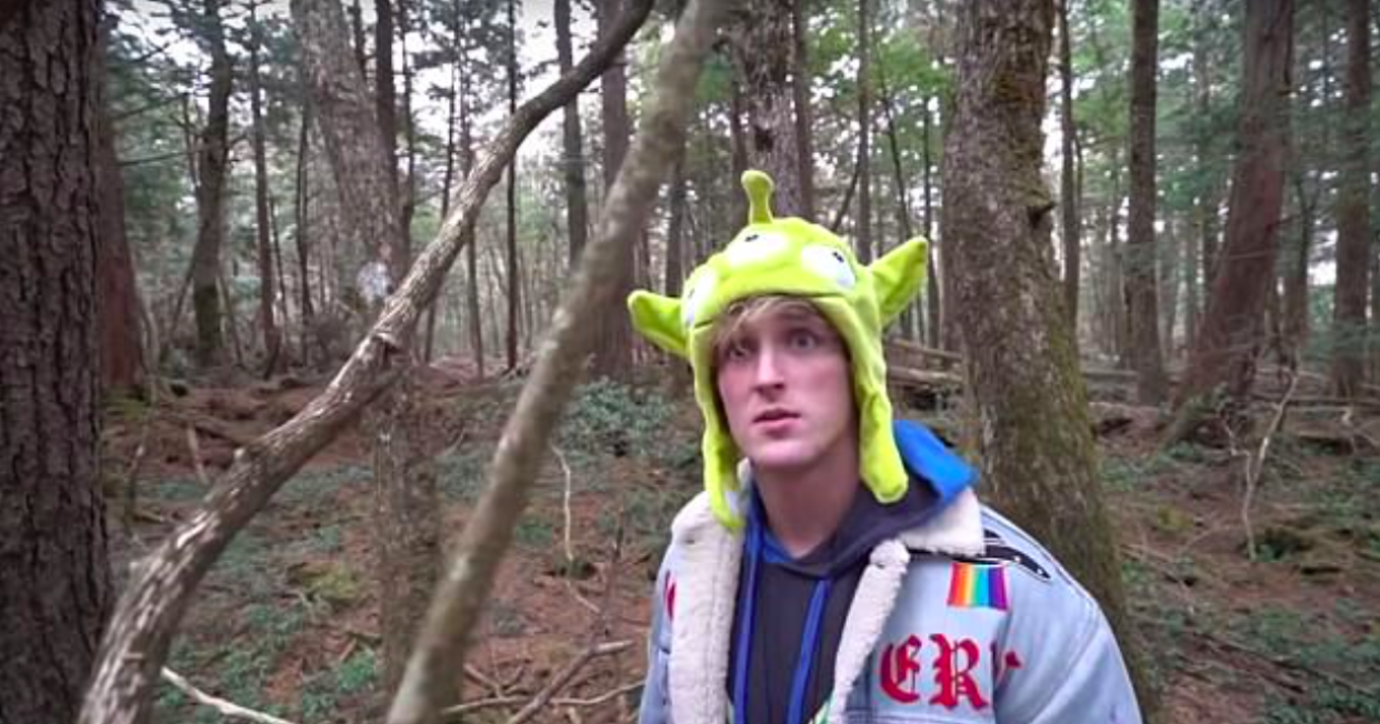 <em>YouTuber Logan Paul has apologised after posting a video of a suicide victim (YouTube)</em>