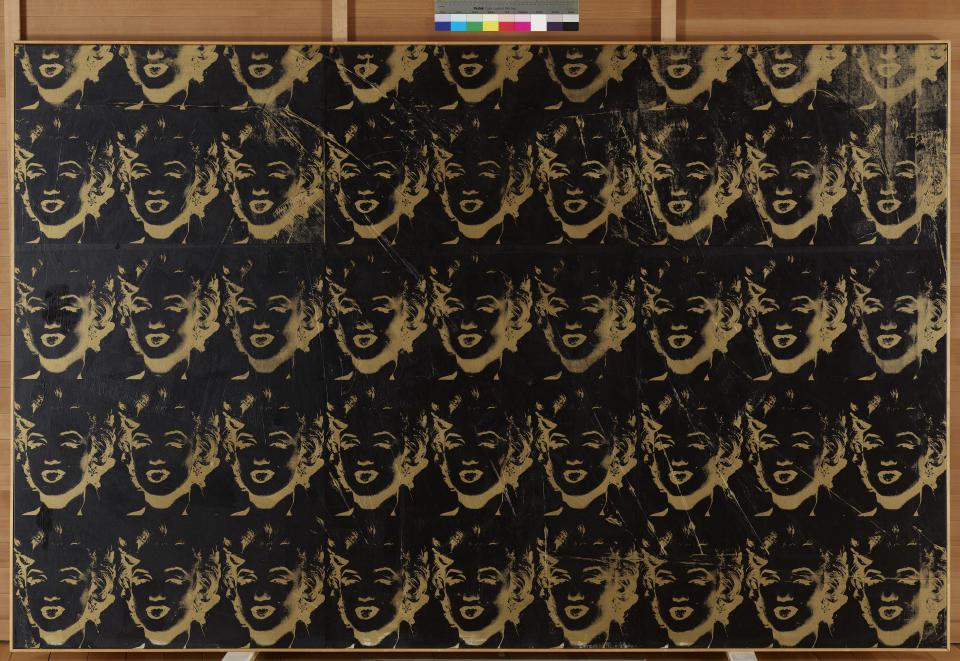 Forty-Five Gold Marilyns (1979), Andy Warhol