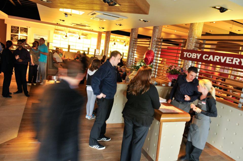 Pubs chain Mitchells & Butlers is behind brands such as Toby Carvery