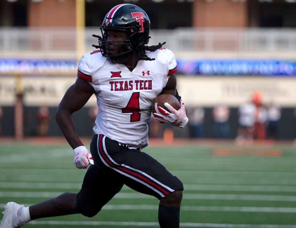 Texas Tech running back SaRodorick Thompson carried 20 times for 87 yards, both season highs, in the Red Raiders' 41-31 loss Saturday at Oklahoma State. Thompson passed Donny Anderson into 10th place on the Tech career rushing yardage list.