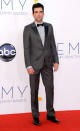 Zachary Quinto arrives at the 64th Primetime Emmy Awards at the Nokia Theatre in Los Angeles on September 23, 2012.