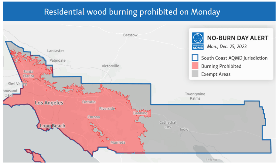 Christmas Wood Burning Ban